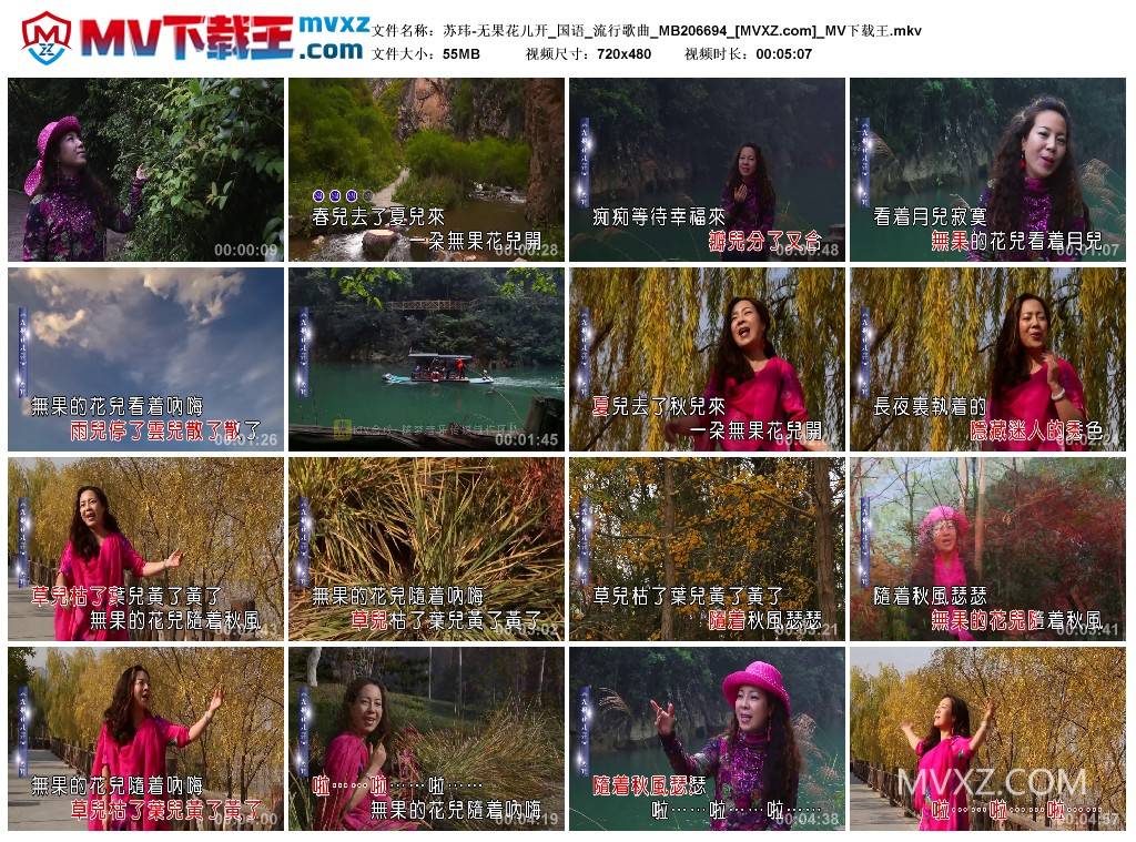 苏玮-无果花儿开_国语_流行歌曲_MB206694
